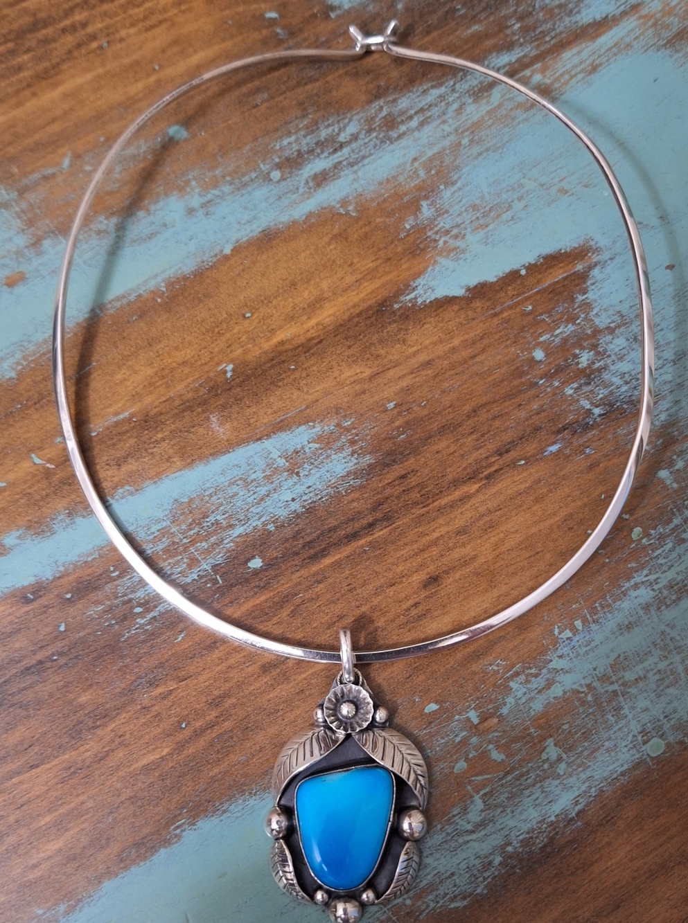 Sterling Silver wire necklace
